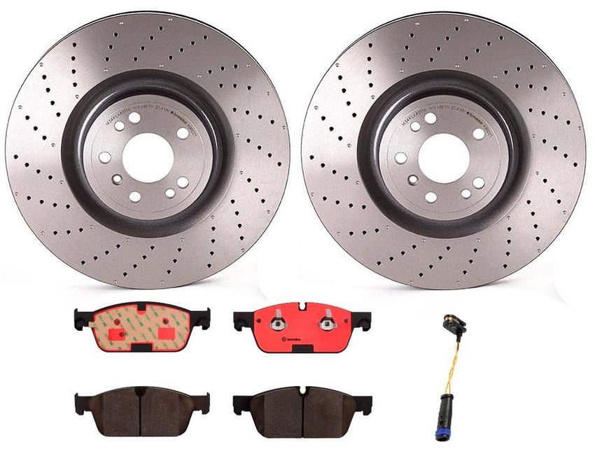 Brembo Brake Pads and Rotors Kit - Front (375mm) (Ceramic)